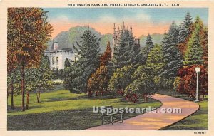 Huntington Park & Public Library - Oneonta, New York NY  