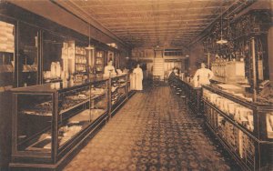 Brownies Candy Store Interior, Carrollton, Missouri 1910s Rare Antique Postcard