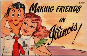 Humour Making Friends In Illinois Curteich