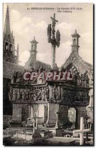 Old Postcard Guimiliau The Calvalre The Calvary