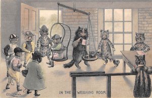 In the Weighting Room Artist Louis Wain 1905 