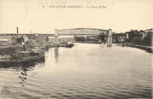 CPA FIN-d'OISE-ANDRESY-Le Pont Eiffel (260242)