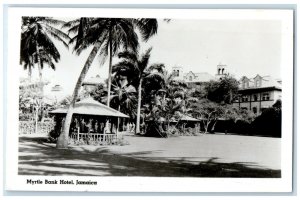 c1940's Myrtle Bank Hotel Jamaica Cunard Line Vintage RPPC Photo Postcard