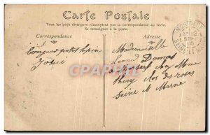 Old Postcard Chateau De La Malmaison Cedre Map