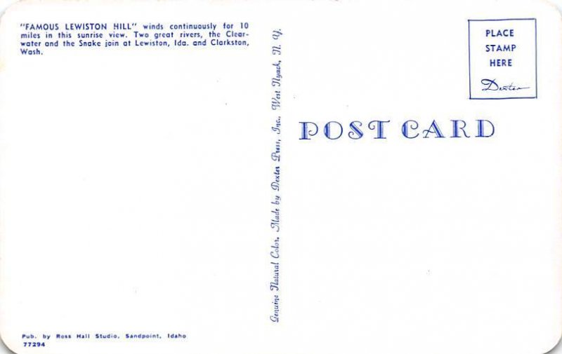 Lewiston Hill Clarkston, Washington, USA