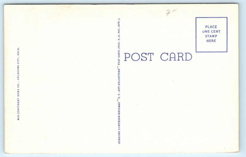 Union Bus Station Oklahoma City OK Postcard