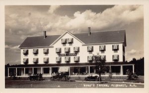 J81/ Pequaket New Hampshire RPPC Postcard c1940s Wings Tavern 219