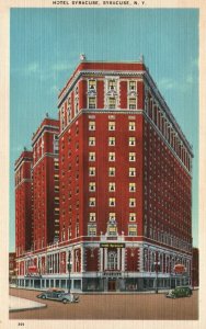 Vintage Postcard 1930's Hotel Syracuse New York Syracuse NY