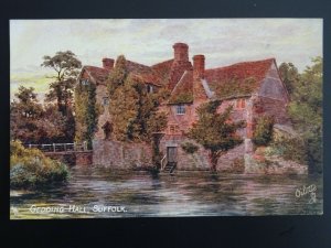 Suffolk GEDDING HALL Art A.R.Q c1908 Postcard by Raphael Tuck 9323