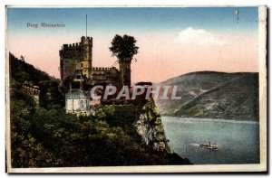 Postcard Old Burg Rheinstein