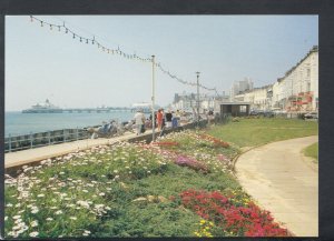 Sussex Postcard - Eastbourne - The Pier From The Redoubt Gardens  RR7038