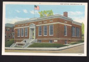 SHELBYVILLE KENTUCKY UNITED STATES POST OFFICE VINTAGE POSTCARD KY.