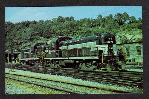 NY New York Central Railroad Train North White Plaines New York Postcard RR PC