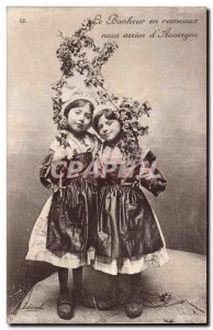 Old Postcards of Auvergne happiness comes into branches we Folklore Costume