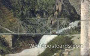 Cascade y Puente de Rio Blanco Ferrocarril Central Del Peru, Peru 1908 