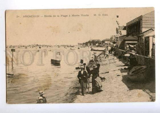 172404 FRANCE ARCACHON Bords de Plage Hotel Vintage postcard