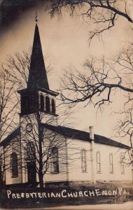 RPPC PRESBYTERIAN CHURCH ENON PENNSYLVANIA REAL PHOTO POSTCARD (c. 1910)