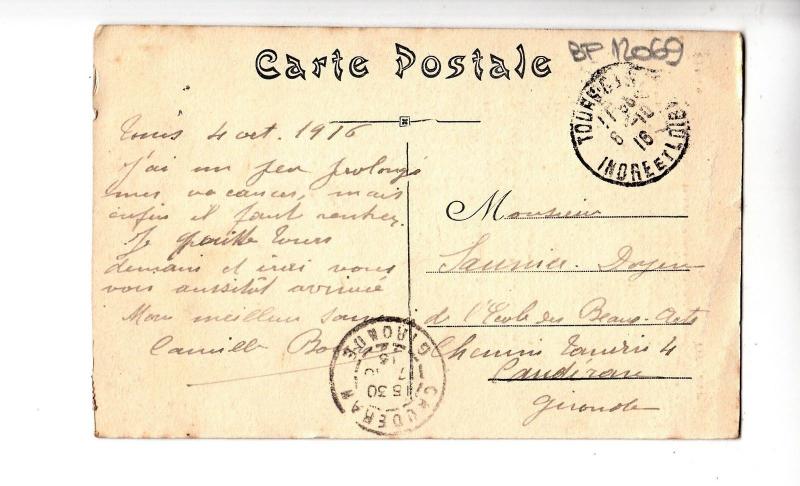 BF12069 chateau de chaumont monument historique france front/back image