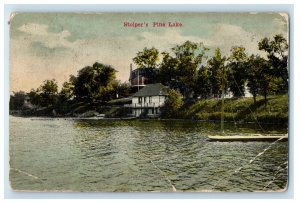 1912 Stolper's Pine Lake Nashotah, Wisconsin WI Posted Antique Postcard 