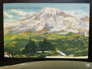 Vintage Postcard1946 Mt. Ranier & Paradise Valley Washington