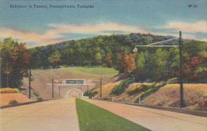 Entrance To Tunnel On Pennsylvania Turnpike