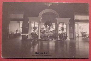 1920's Haleiwa Hotel Interior Oahu Hawaii Baker Photo RPPC