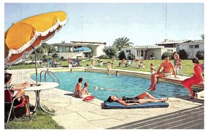Lounging at the Pool Biltmore Tucson Arizona Hotel Vintage  Postcard