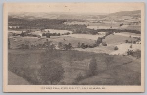 State View~Cave From State Highway~Near Oakland Maryland~B&W~Vintage Postcard
