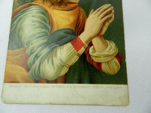 Vintage Postcard Angelo Dettaglio Dell Appariz AS Berhardo Angel Religious