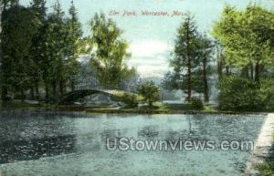 Elm Park - Worcester, Massachusetts MA Postcard