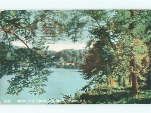 Divided-back RIVER SCENE Ossining New York NY AE6852