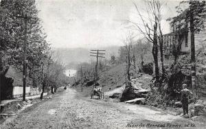 E33/ Harpers Ferry West Virginia WV Postcard c1910 High Street Home Wagon