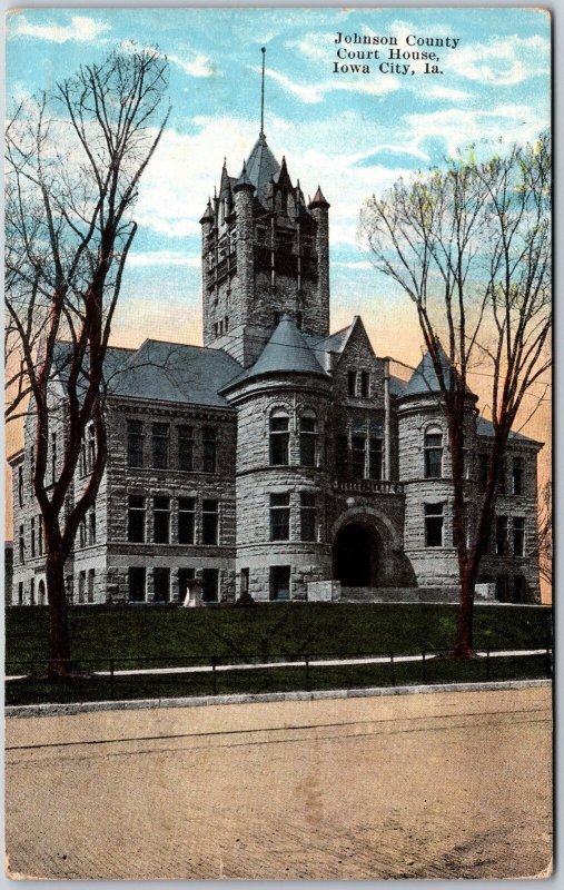 Johnson County Courthouse Iowa City Iowa IA Government Building Postcard