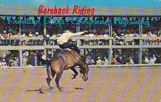 Wyoming Cheyenne Bareback Riding Frontier Days 1966