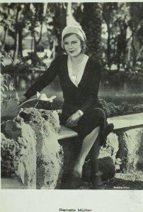 1930's RPPC Renate Muller Movie Star Dutch Real Photo Postcard P107 