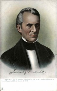 Tuck Presidents of the United States James K. Polk c1910 Vintage Postcard