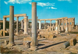 Postcard Middle East Libya SAbratha roman ruins