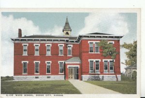 America Postcard - Ward School - Dodge City - Kansas - Ref 14852A