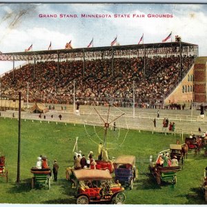 c1910s St. Paul, MN Grand Stand Minnesota State Fair Grounds Touring Car PC A184
