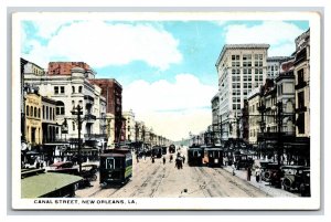 Canal Street View New Orleans LA Louisiana LA UNP WB Postcard Y1