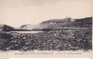 SAINT VAAST LA HOUGUE, Manche, France, 1900-1910s; Le Port De I'lle Saint-Mar...