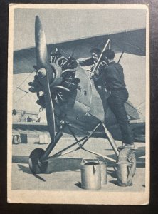 Mint Czechoslovakia Real Picture Postcard RPPC refueling Airplane