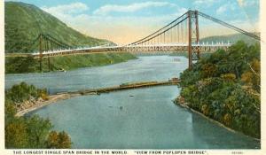 NY - Bear Mountain Hudson River Bridge Looking South