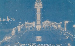 CONEY ISLAND, New York, PU-1909; View Of Dreamland By Night