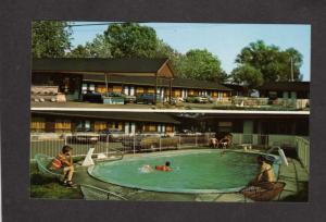 PQ Motel Chateauguay Beauport Quebec QC Postcard Carte Postale Pool Piscine