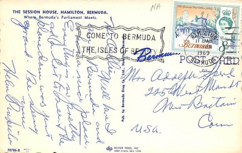 Session House Hamilton Bermuda 1969 