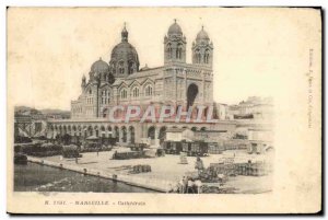 Old Postcard Marseille Cathedral