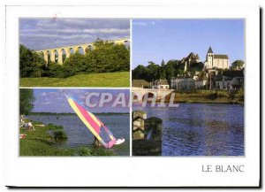 Modern Postcard Le Blanc Indre The viaduct The Pond of Gabriere The edge of t...