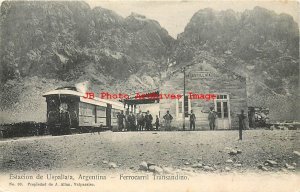 Argentina, Uspallata, Estacion, Railroad Train Station Depot, J Allan No 30
