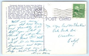 Large Letter Linen TUCUMCARI, New Mexico NM ~ J.R. Willis 1949 Curteich Postcard